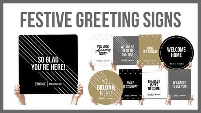 Festive Greeting Signs