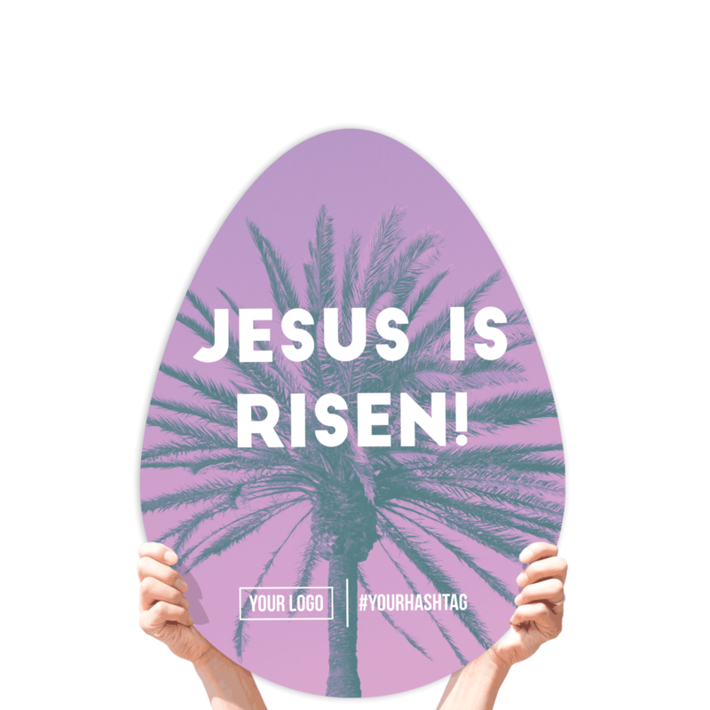 Easter Greeting Sign - &quot;Jesus Is Risen!&quot;