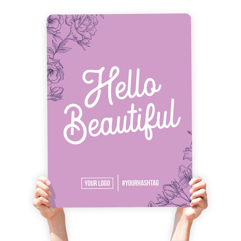 Mother&#39;s Day Greeting Sign - &quot;Hello Beautiful&quot;