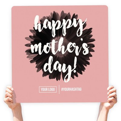 Mother's Day Greeting Sign - "Happy Mother's Day" (Pink)