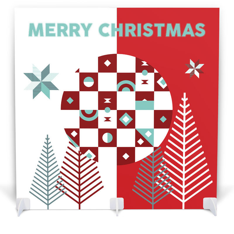 Christmas Photo Booth with Props - Geometric