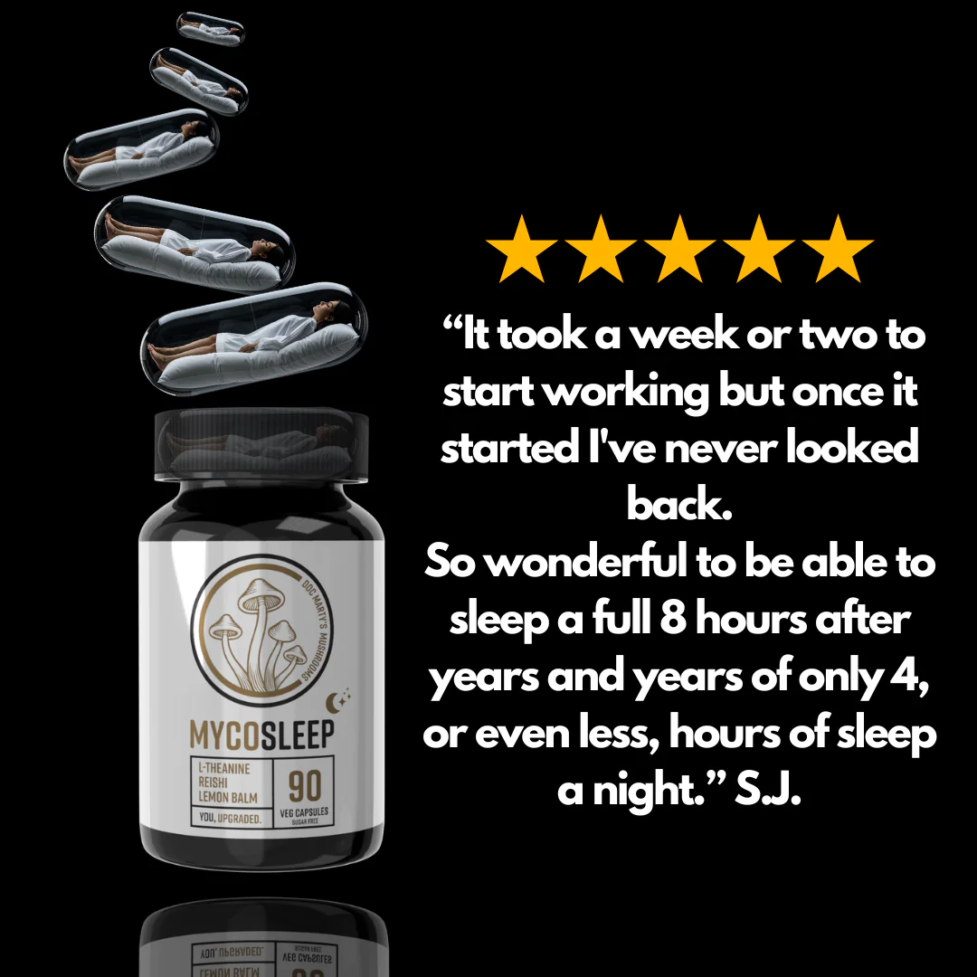 MYCOSLEEP 180&#39;s Reishi Mushroom Formula