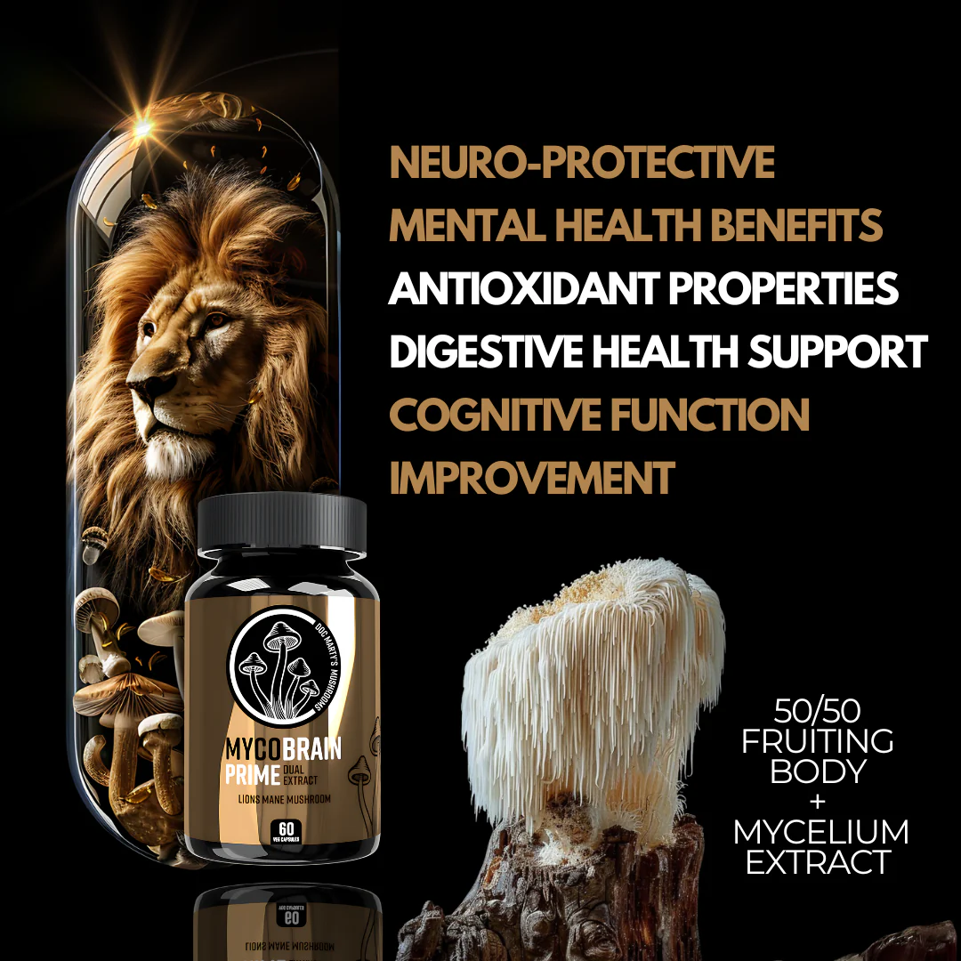 MYCOBRAIN PRIME 180&#39;s Lions Mane Mushroom