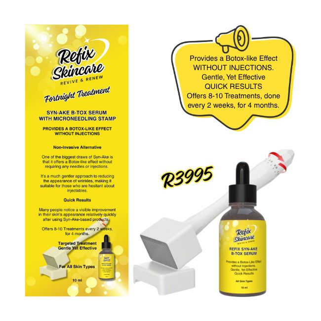 REFIX SYN-AKE B-TOX SERUM 10 ML + MICRONEEDLING STAMP KIT