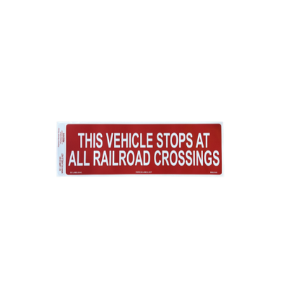 STOP AT RAILROAD CROSSING