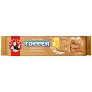 Bakers Topper Biscuits Custard Flavor 125g