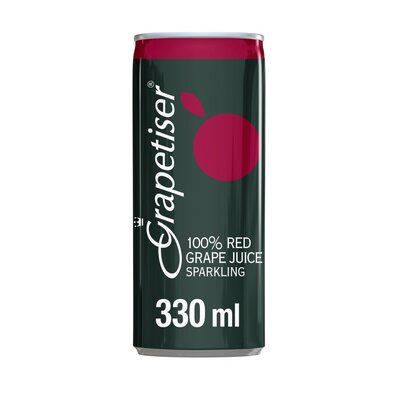 Grapetiser Sparkling Fruit Juice Can Red Grape 330 ml