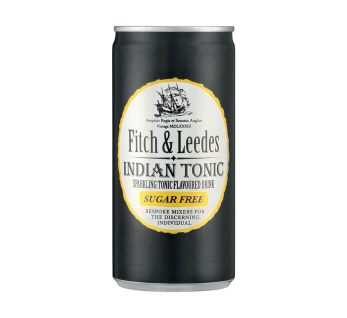 Fitch &amp; Leedes Indian Tonic Sugar Free Can 200ml