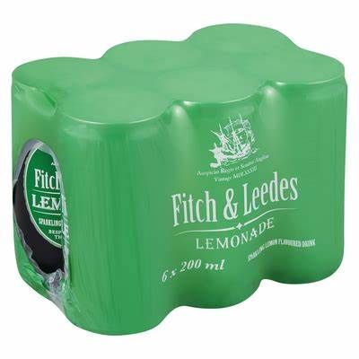 Fitch &amp; Leedes Lemonade Can (6 x 200ml)
