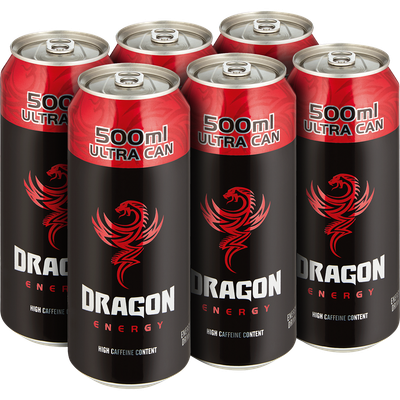 Dragon Energy Drink Original Bulk (6 x 500ml)