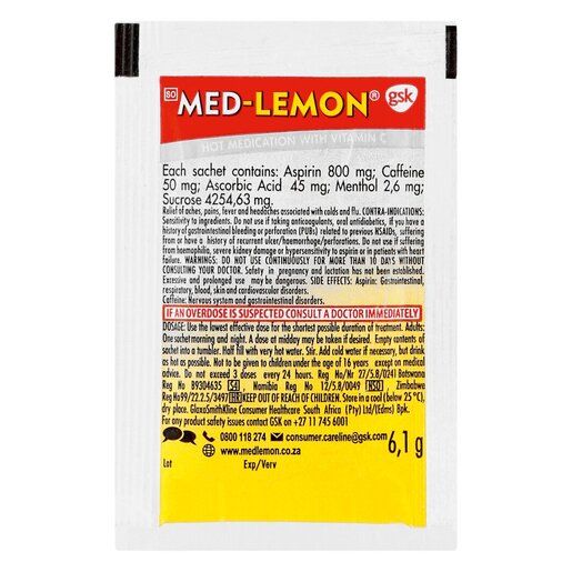 Med-Lemon Sachet 6.1g