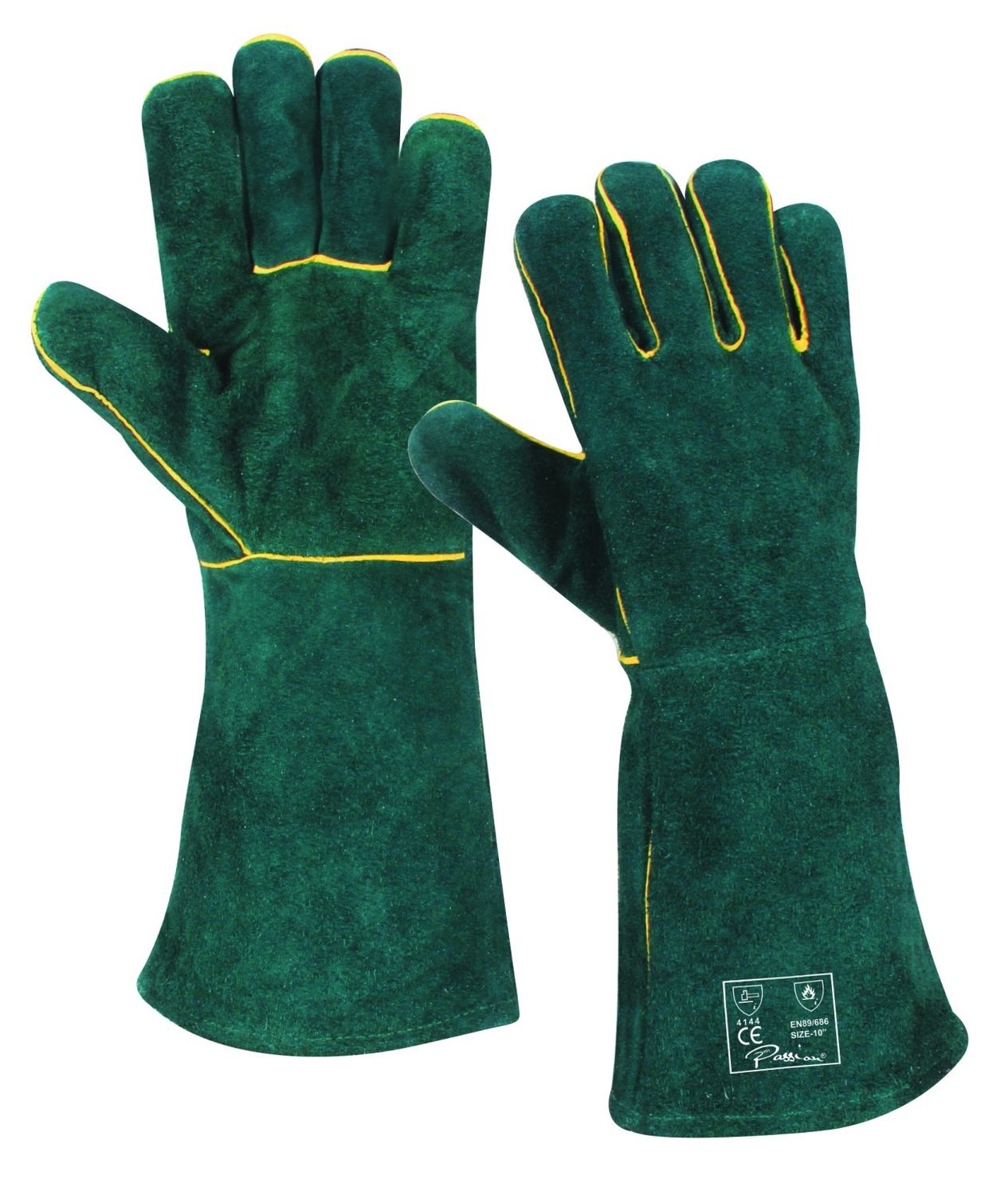 Green Lined Glove 200MM Elbow Length