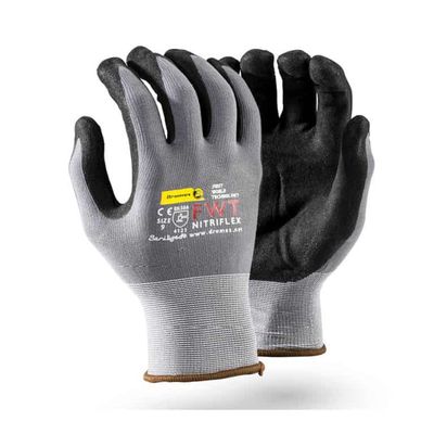 Dromex Nitriflex Glove Palm Dip Size 10