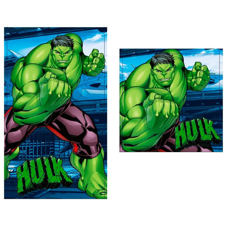 💪 Set de 2 Toallas de Baño Hulk – Marvel | 100% Algodón