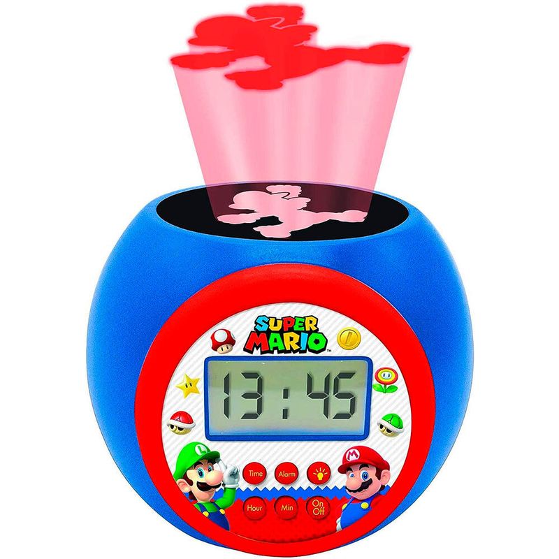 ⏰ Reloj Despertador con Proyección – Super Mario Bros | Nintendo ⭐