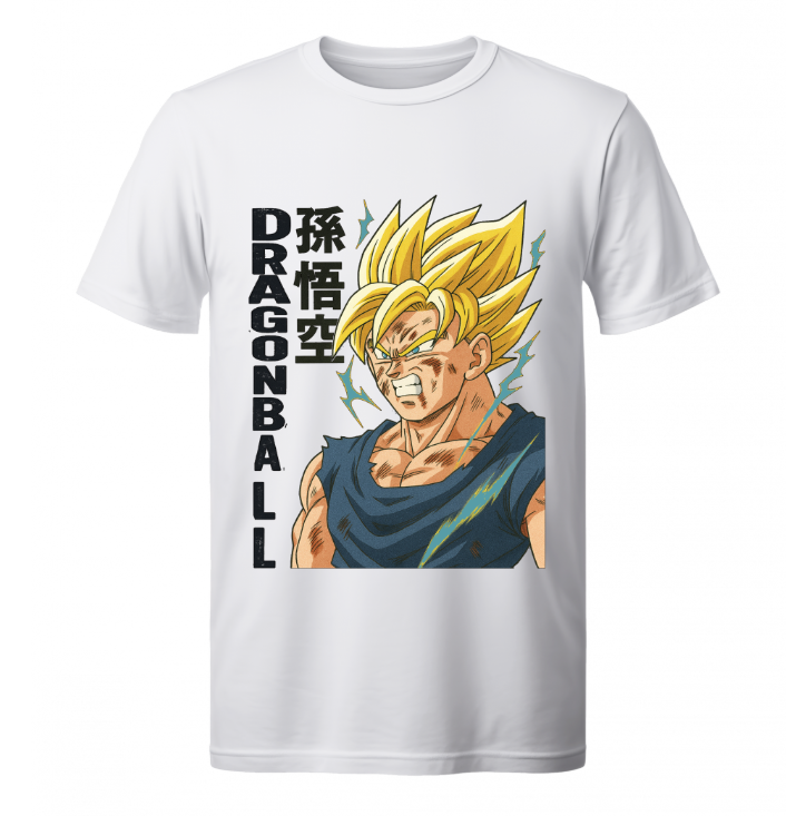Camiseta "Goku super saiyan – Edición Manga Color