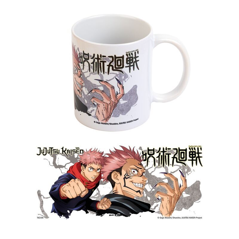 👊 Taza Yuji & Sukuna – Jujutsu Kaisen – 350 ml 👹