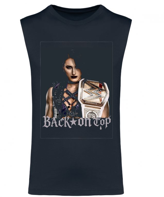 Camiseta Sin Mangas Rhea Ripley – Negra (Tallas S a 4XL)