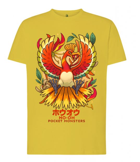 Camiseta de Ho-Oh con Flores | Tallas XS a 5XL – Estilo Exclusivo