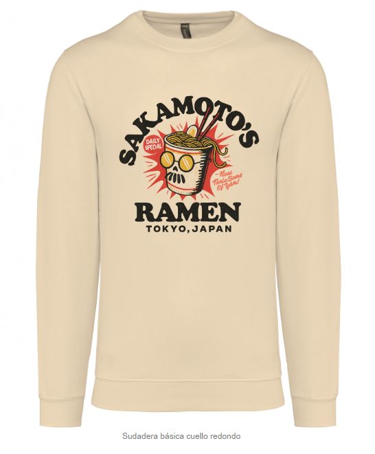 Sudadera Básica Sakamoto Ramen – Cómoda y Estilizada