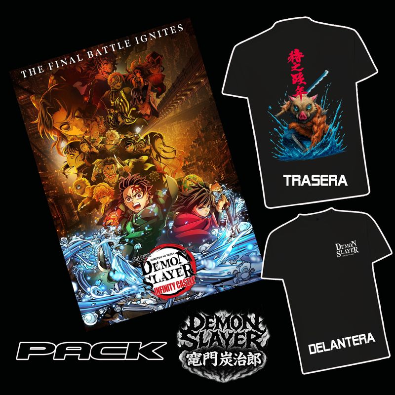 Packs Exclusivos de Demon Slayer – Camisetas + Pósters
