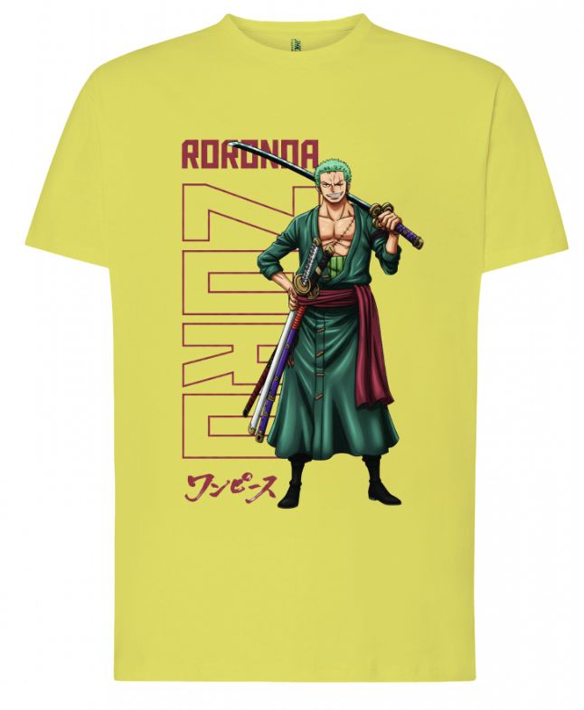 ⚔️ Camiseta de Roronoa Zoro – Diseño Anime Exclusivo en Negro