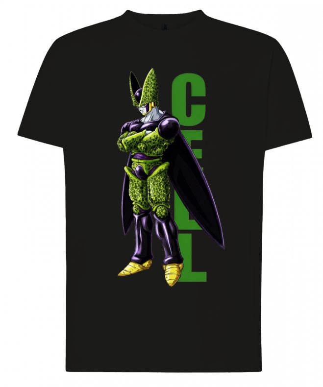 🧬 Camiseta de Cell – Diseño Anime Exclusivo en Negro