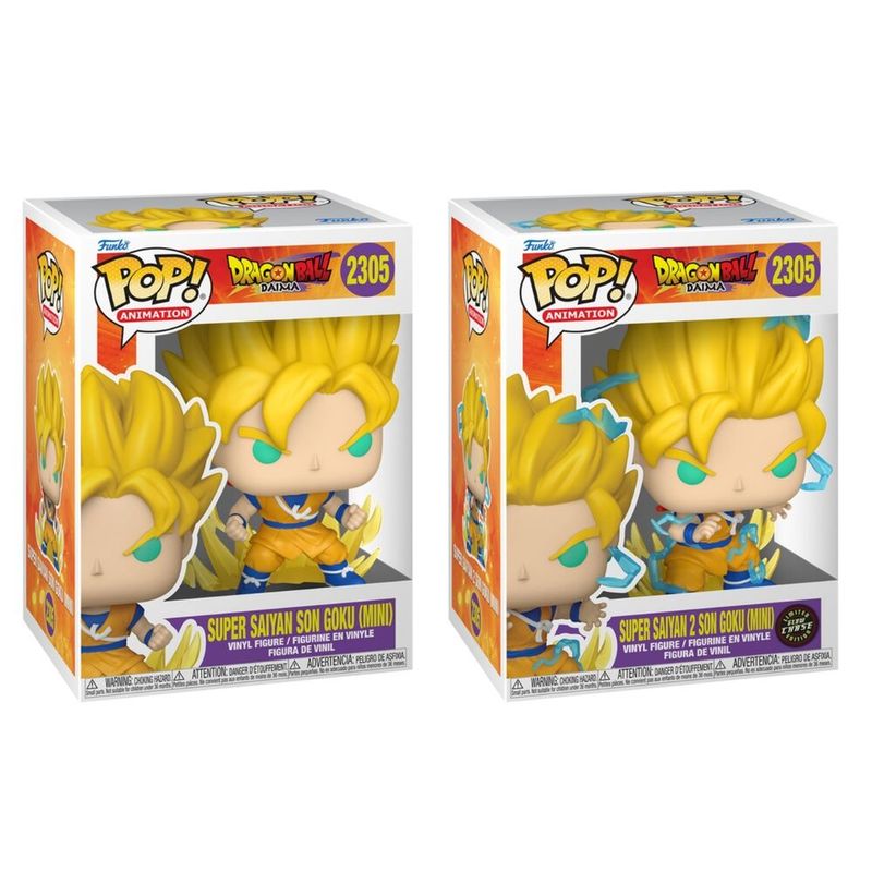 Figura Funko POP Dragon Ball Daima Super Saiyan Son Goku Mini 5 + 1 Chase – Vinilo Coleccionable en Caja Regalo