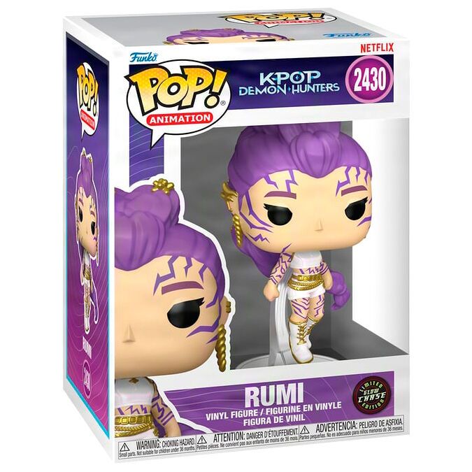 Figura POP KPop Demon Hunters Rumi Chase Funko POP de Vinilo con Caja Regalo (Edición Chase)