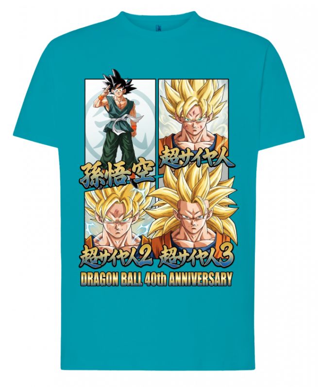 Camiseta Dragon Ball 40th Anniversary Goku Super Saiyan | Anime Unisex