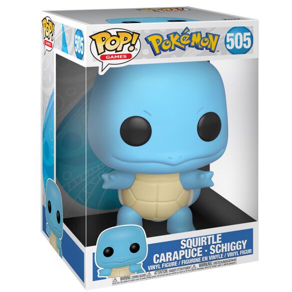 Figura POP Pokémon Squirtle 25 cm – Funko POP Jumbo
