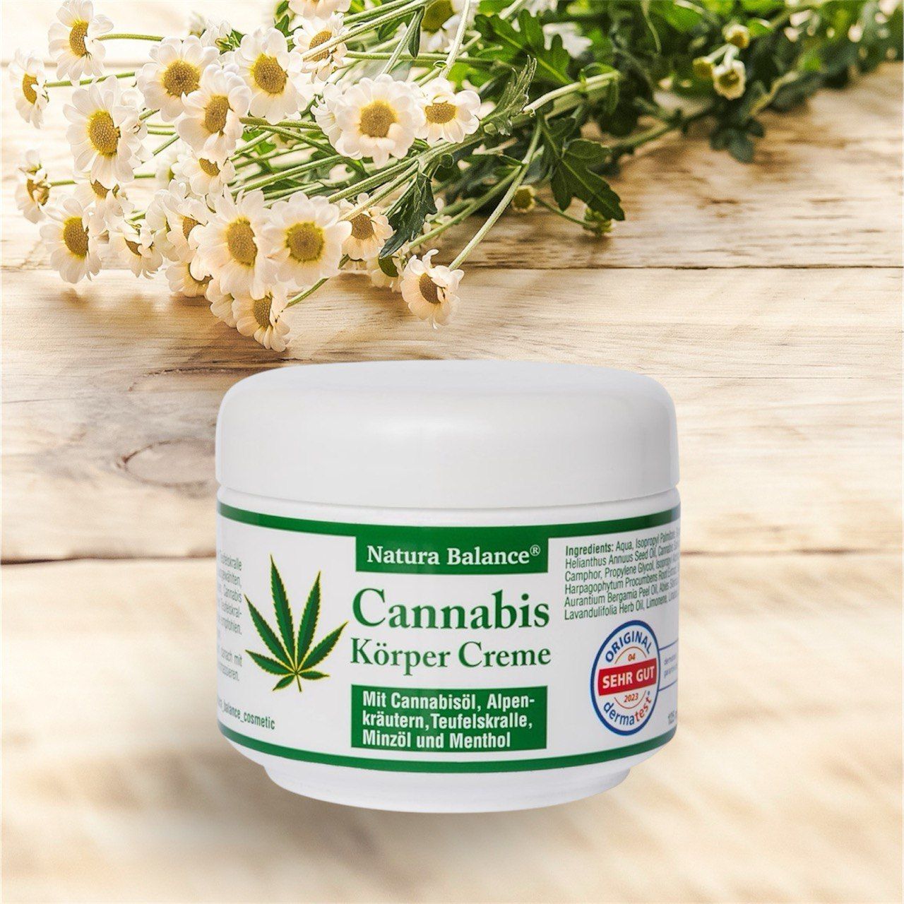 3 Dosen a 125ml CBD Creme mit Teufelskralle Alpenkräuter Körper Rücken Balsam  Made in Germany