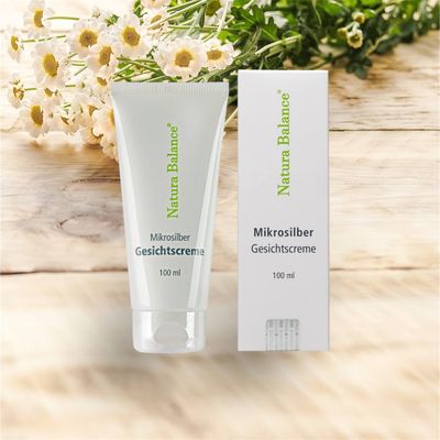 Gesichtscreme Mikrosilber 100ml Face Microsilver Cream Soft Silber Gesicht Creme leichte Pflege bei Hautunreinheiten Microsilber