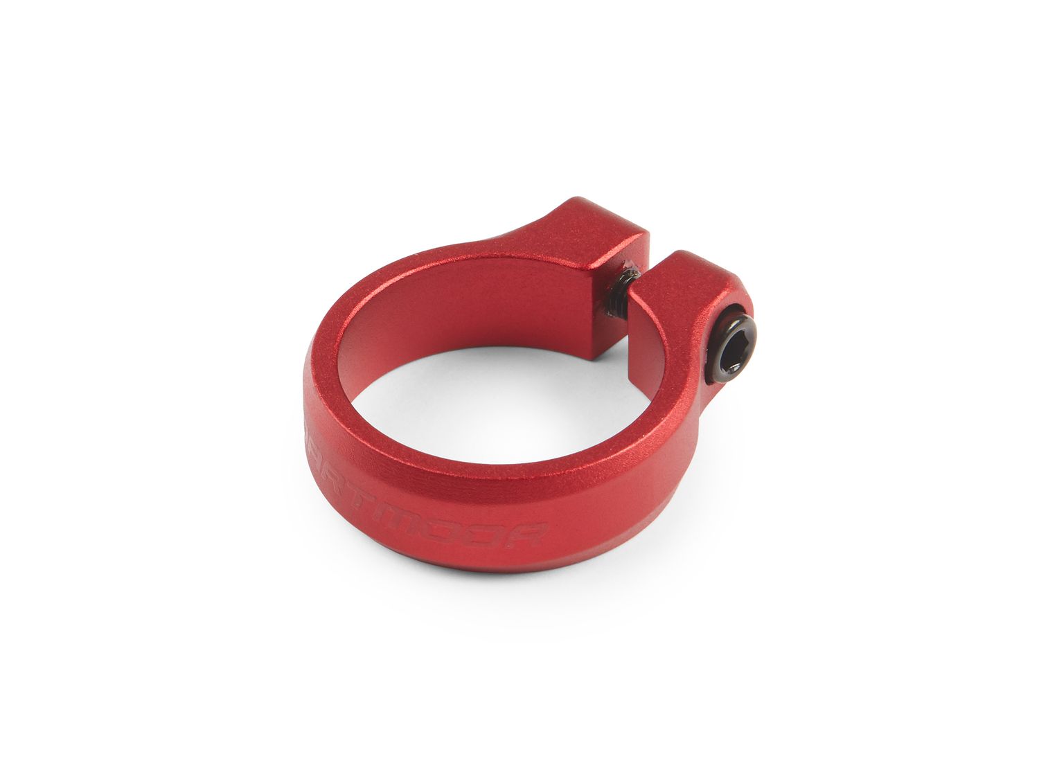 Obejma podsiodłowa Dartmoor Loop Bolt śred. 34,9mm, z śrubą,  czerwona anodowana zacisk podsiodłowy