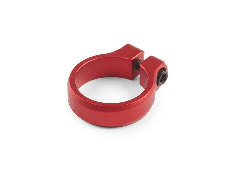 Obejma podsiodłowa Dartmoor Loop Bolt śred. 34,9mm, z śrubą,  czerwona anodowana zacisk podsiodłowy