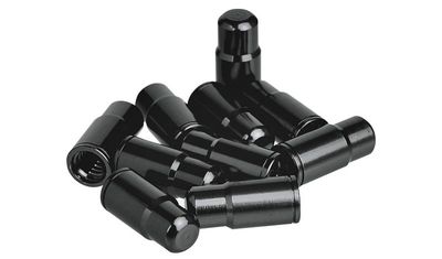 NAKRĘTKA NA DĘTKĘ ZAWÓR PROX FV-01 PRESTA CZARNA, ALUMINIOWA 1szt.
