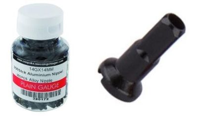 NYPEL NYPLE NAKRĘTKA SZPRYCH CN 14 mm ALU CZARNA 1szt.