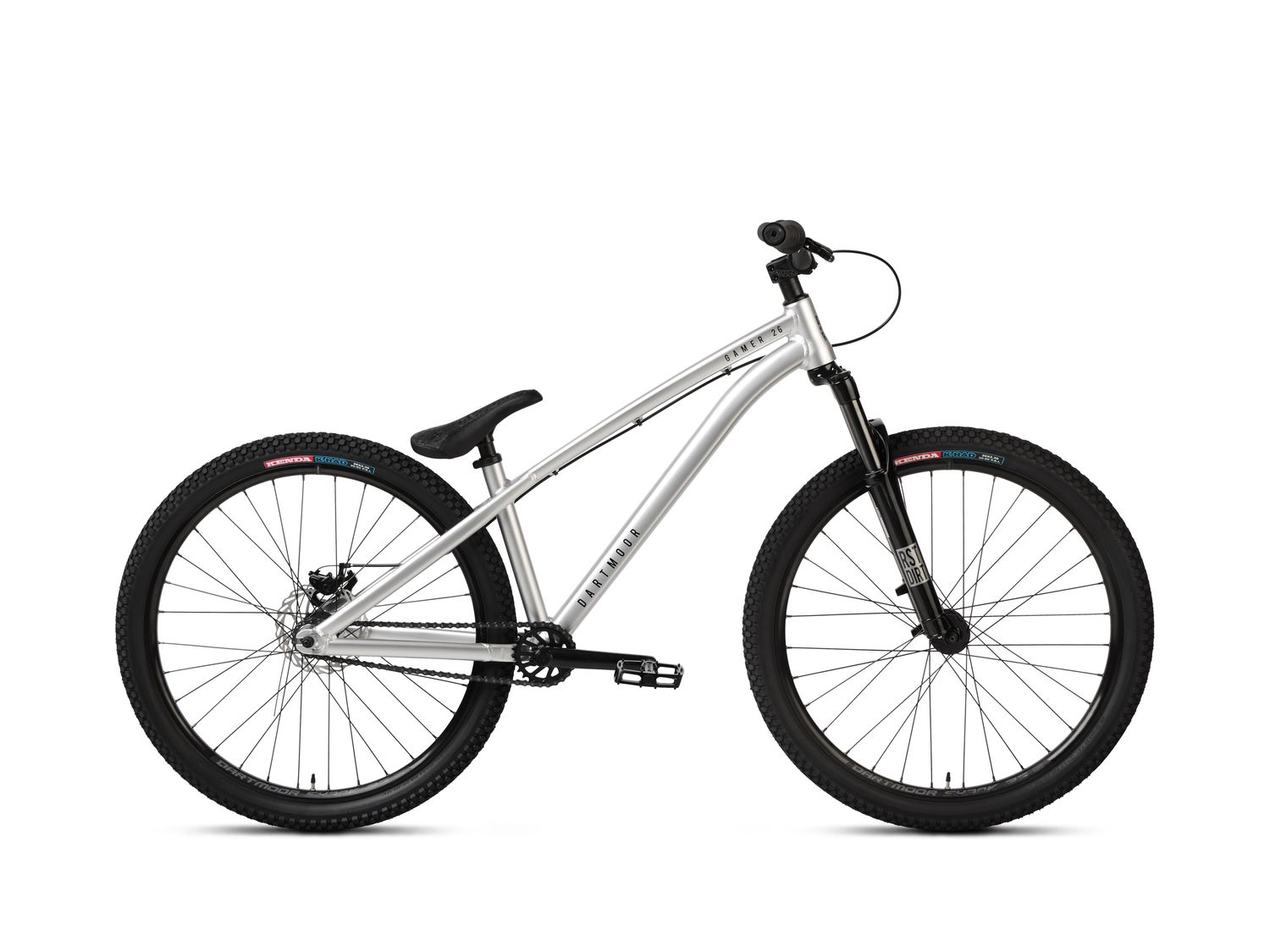 Rower DIRT Dartmoor Gamer INTRO 26 Dark Chrome, srebrny połysk