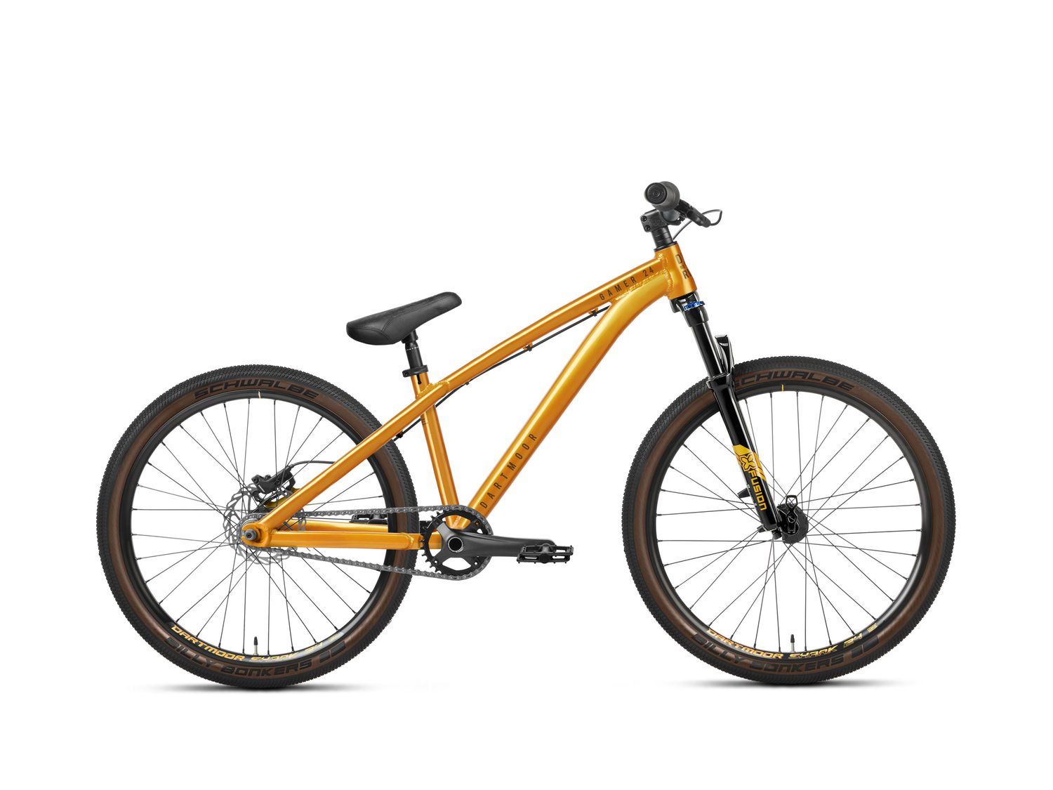 Rower DIRT Dartmoor Gamer Pump 24, koła 24&quot;, Copper Orange połysk (R)