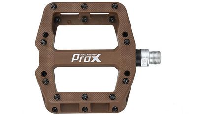 PEDAŁY PROX BASE PRO 26 BRĄZOWE, NYLON, PINY, OŚ CR-MO