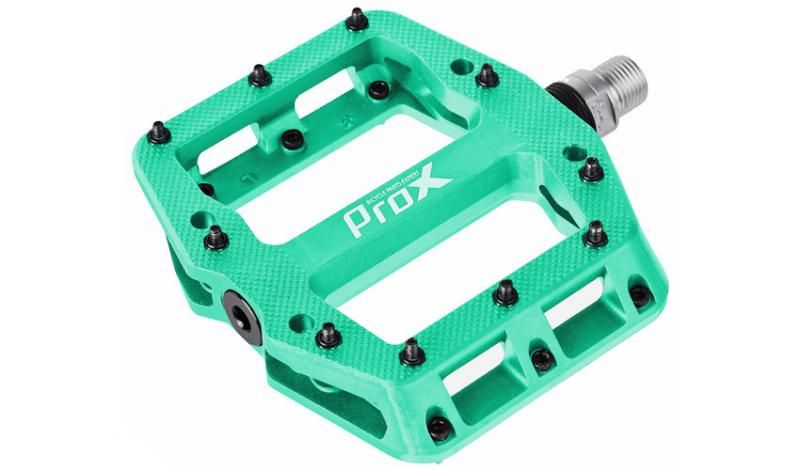 PEDAŁY PROX BASE PRO 26 CYJAN, NYLON, PINY, OŚ CR-MO TURKUSOWE