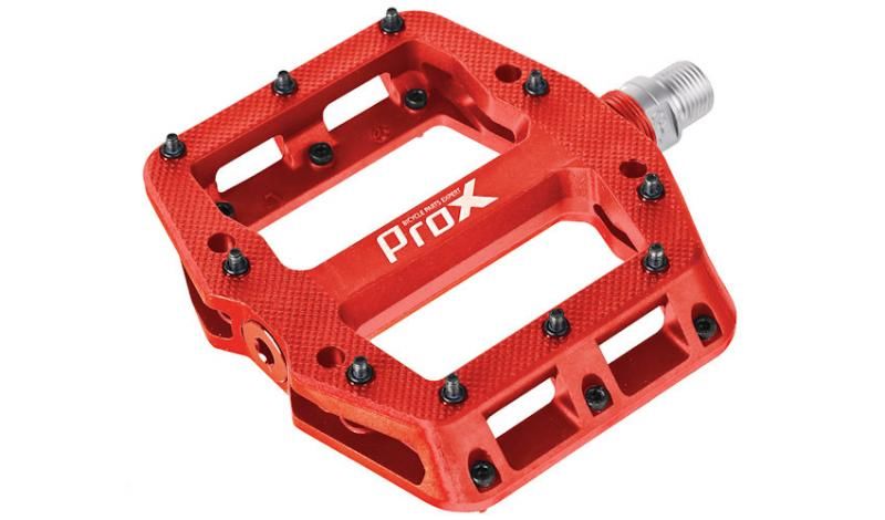 PEDAŁY PROX BASE PRO 26 CZERWONE, NYLON, PINY, OŚ CR-MO
