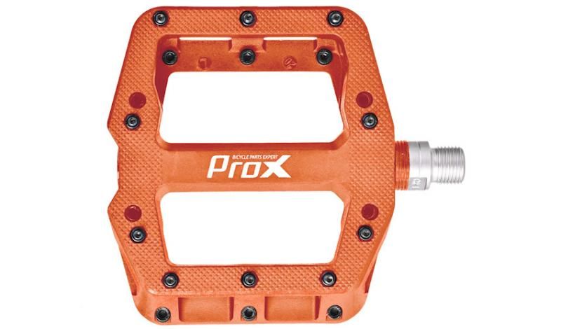 PEDAŁY PROX BASE PRO 26 POMARAŃCZOWE, NYLON, PINY, OŚ CR-MO
