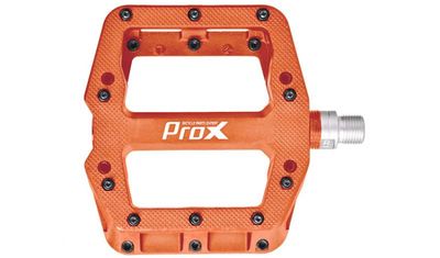 PEDAŁY PROX BASE PRO 26 POMARAŃCZOWE, NYLON, PINY, OŚ CR-MO