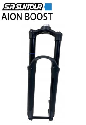 Amortyzator do dirtu SR Suntour Aion 35 EVO PCS (110x15 , powietrzny, z blokadą skoku) 100mm skoku + TopCap Gwiazdka steru