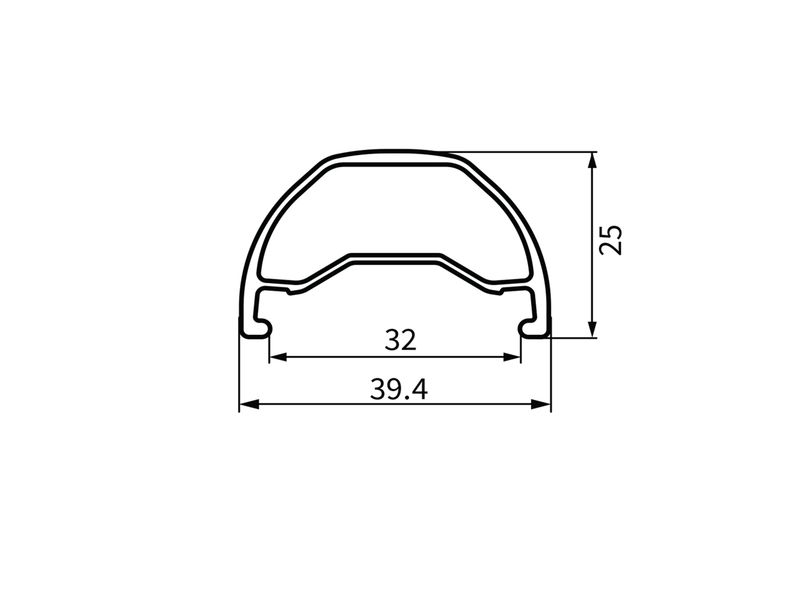 Obręcz Dartmoor Shield Wide 27.5", 32 otwory, tubeless ready, matowa czarna anodowana