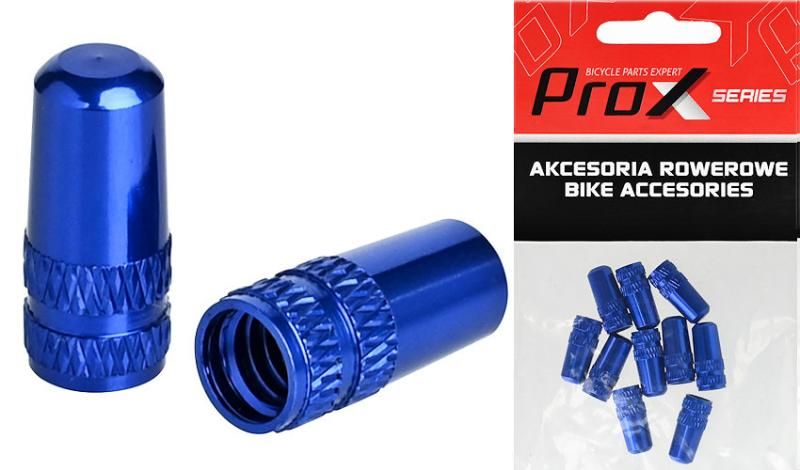 NAKRĘTKA NA DĘTKĘ ZAWÓR PROX FV-01 PRESTA NIEBIESKA, ALUMINIOWA 1szt.