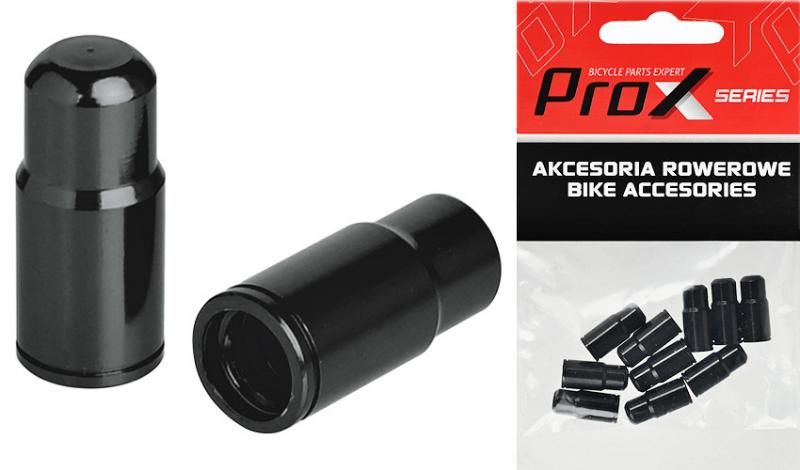 NAKRĘTKA NA DĘTKĘ ZAWÓR PROX FV-01 PRESTA CZARNA, ALUMINIOWA 1szt.