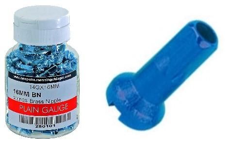 NYPEL NYPLE NAKRĘTKA SZPRYCH CN 14 mm ALU NIEBIESKIE 1szt.