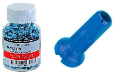 NYPEL NYPLE NAKRĘTKA SZPRYCH CN 14 mm ALU NIEBIESKIE 1szt.